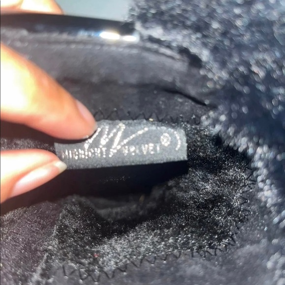 Midnight Velvet Sequined Buckled Fur & Suede Women’s Boots SIZE: 10 - Picture 9 of 11